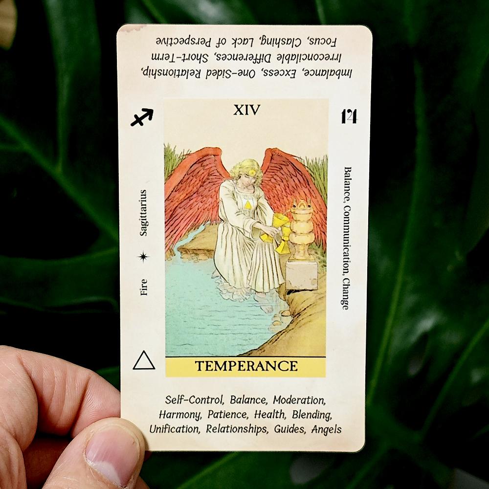 Before Tarot Deck 78 Stück Tarotkarten mit Schlüsselwörtern Ein Moment zuvor 10,3*6cm