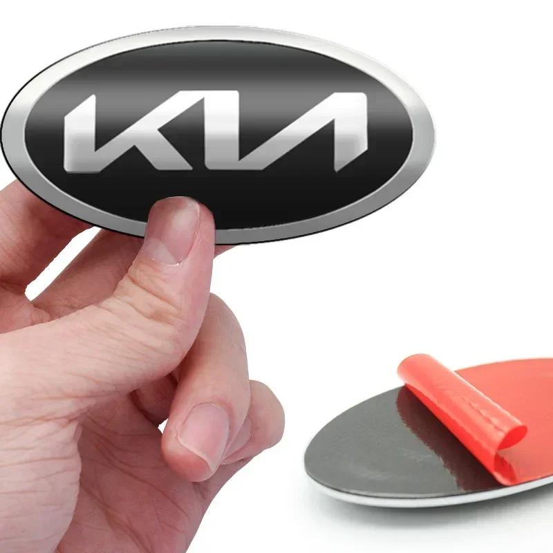 2026 Horká nálepka na auto 3D ABS Znak na přední kapotu auta Nálepka na znak zadního kufru Pro KIA Rio Sportage Ceed Sorento Cerato Optima Pican