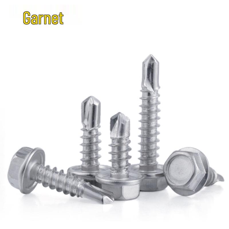 410 Stainless Steel Hex Head Washer Self-Drilling Tapping Screw M4.2 M4.8 Swallowtail Wood Screw