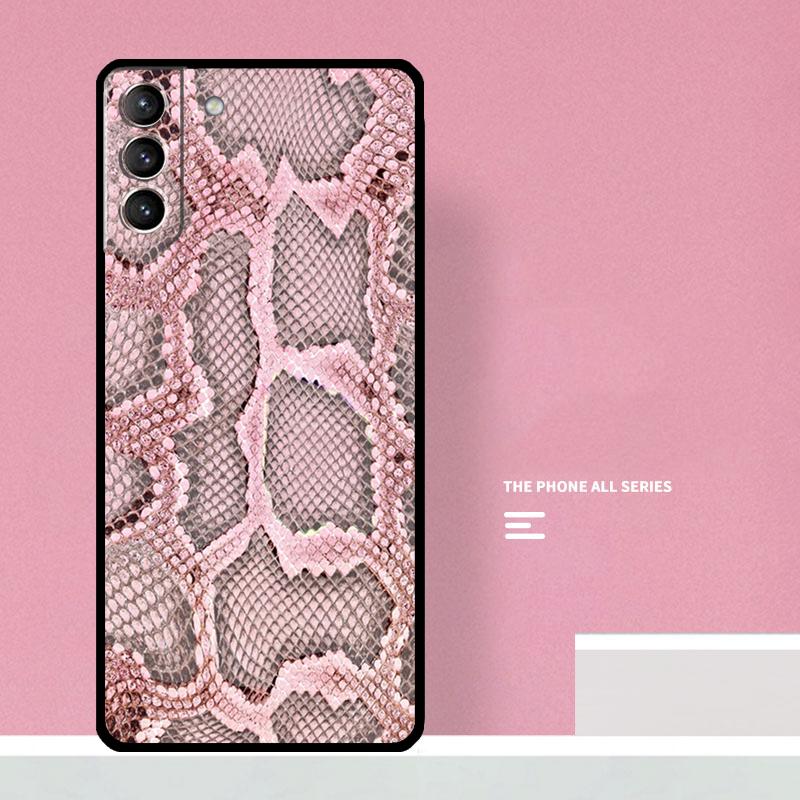 Snake Skin Print Phone Case For Samsung Galaxy S26 S23 Ultra S20 S21 S22 S24 S25 Plus S10 S25 FE Cover Coque