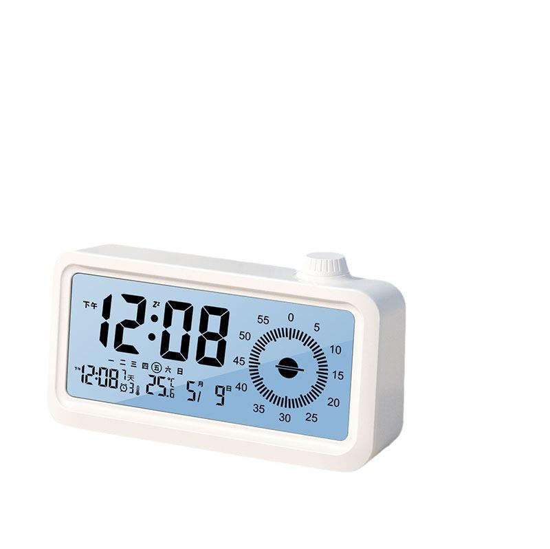 Visual Timer Simple Alarm Clock Three Sets of Alarm Clocks, Luminous Dual Display Countdown Timer Children's Alarm Clock 2318