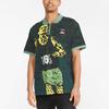 Puma Butter Goods Collaboration Graphic Print Short Sleeve Polo Shirt Men Tops Green 534059-50