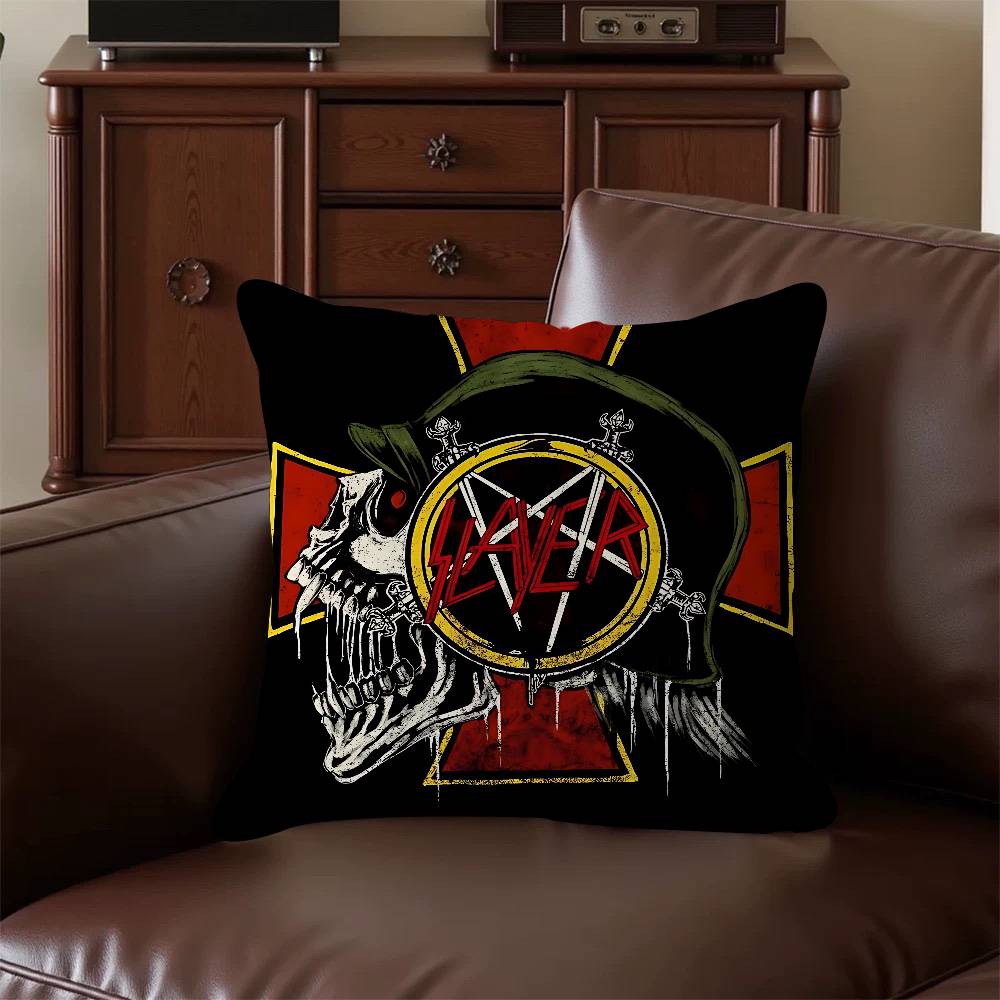 S-Salyer Font And Slayer Logo Pillow Cover Sofa Cushion Cover Home Room Decoration Children Gift
