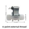 Plastic Normally Closed Solenoid Valve DC/AC Inlet Valve 4/6 External Thread Hose 2/clean Water Control Valve