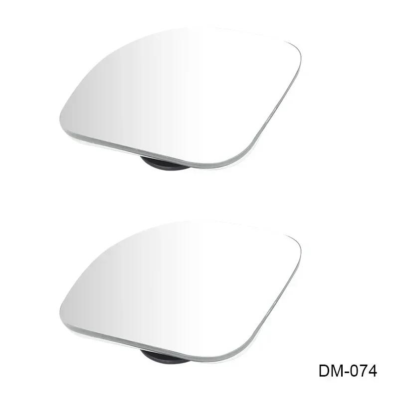 2pcs Car Mirror Wide Angle Car Blind Spot Mirrors 360° Adjustable Auxiliary Rearview Mirrors HD Frameless Small Round Mirror