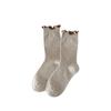 Boneless Lace Piles Of Socks Contrasting Wood Ear Rim Socks Sweet Girl Ballet Style