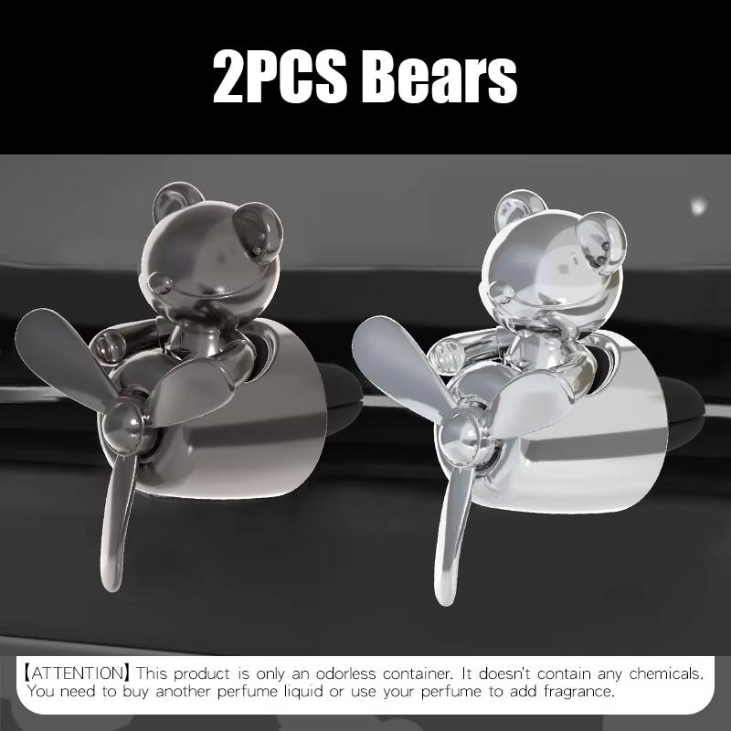 No perfume DIY fragrance teddy bear pilot car air freshener vent aroma diffuser rotating plane decorations accessories ornaments