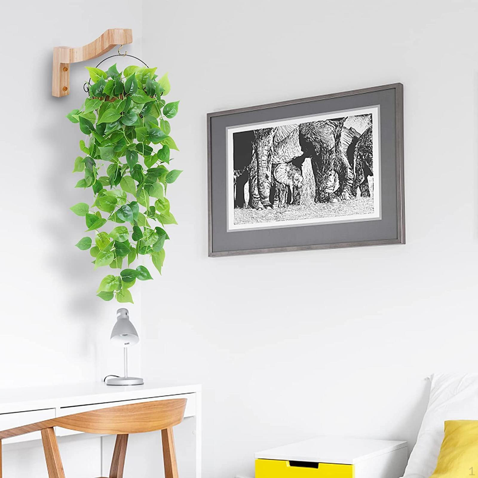 

Plant Hanger Wooden Hanging Bracket Hook Flower Pot Holder for Basket