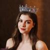 DIEZI 3 Colors Baroque Multicolor Crystal Crown Tiara For Women Girls Wedding Party 2025 New Luxury Elegant Bridal Hair Jewelry