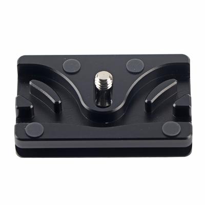 Multifunction Alloy Fixing Plate Camera Quick Release Plate Winding Clamp Clip Black