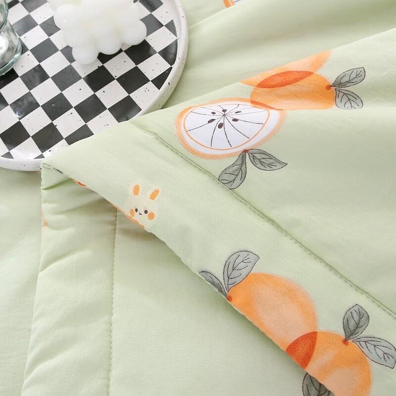 You Meng Jia Ju Orange Core Skin-Nourishing Washed Cotton Mother-Child Quilt Set