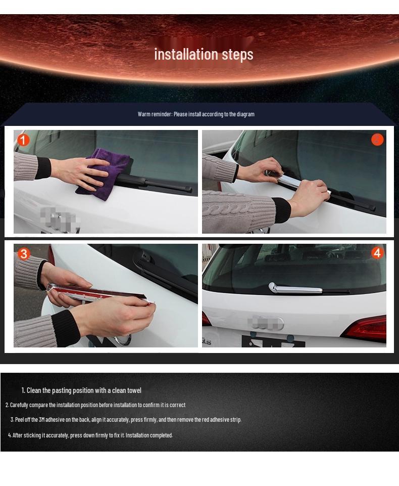 Otai Sportage Wiper Spray Nozzle Decorative Cover for Kia Sportage Modification