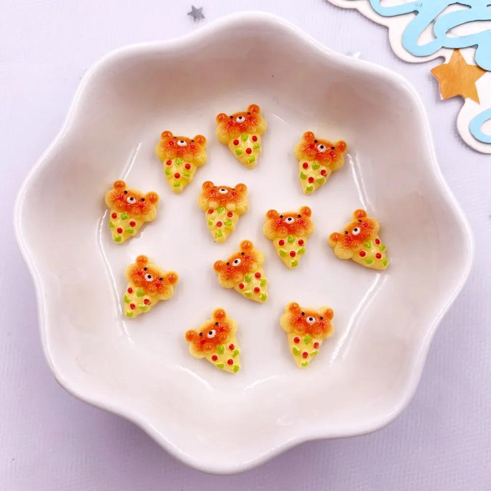 

50 шт. цветной мини-3D-имитированный хлеб из смолы для нейл-арта, декор для пончиков, пиццы, печенья, альбомов с плоской основой, украшений своими руками, декора, ремесел