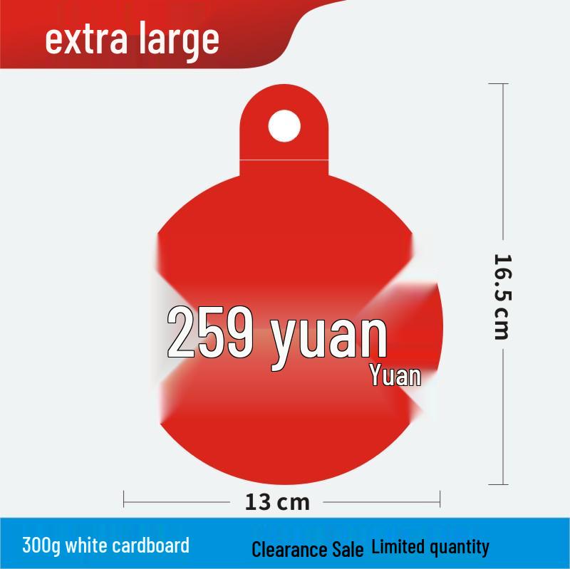 Discount Promotion Tag for Clothing & Accessories Display Stand