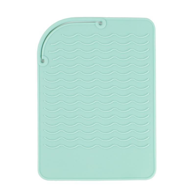 

Силиконовый термостойкий коврик для выпрямителей и щипцов для завивки - Нескользящий, теплоизолированный, портативный инструмент для хранения