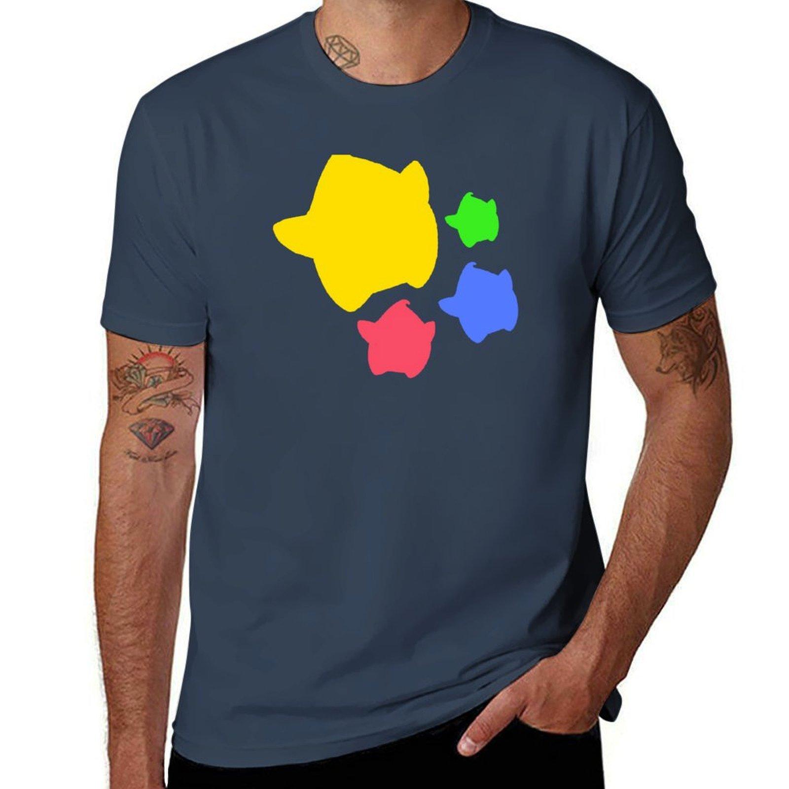 Lumas (Yellow Red Blue Green) Tshirt Plus Size Everyday Tee Shirt S