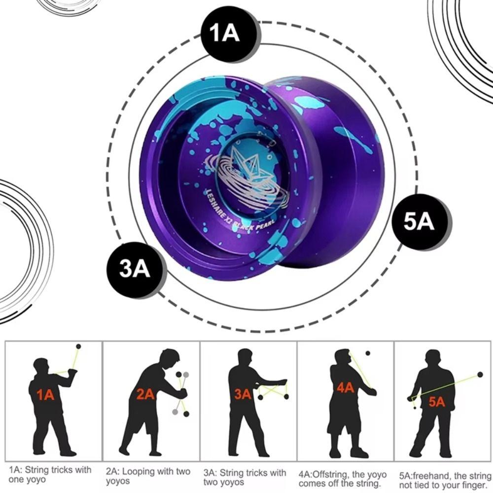 Bearing Strings Metal Yoyoball Aluminum Zinc Zinc Alloy Yo Yo Toys Classic Toys Yoyo Ball Beginners Advanced