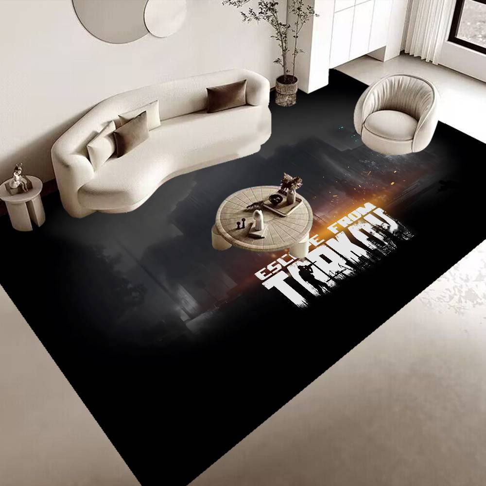 Game E-Escape From T-Tarkov Floor Mat Non-Slip Laundry Room Mat Laundry Decor Balcony Child Living Room Bedside Mats