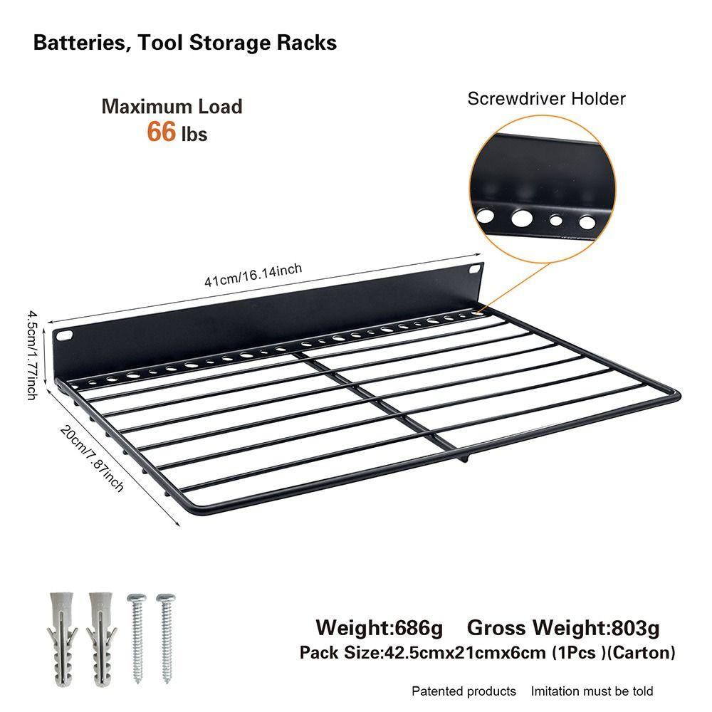 Suport scule Organizator scule electrice de mână Raft depozitare scule montat pe perete Depozitare scule