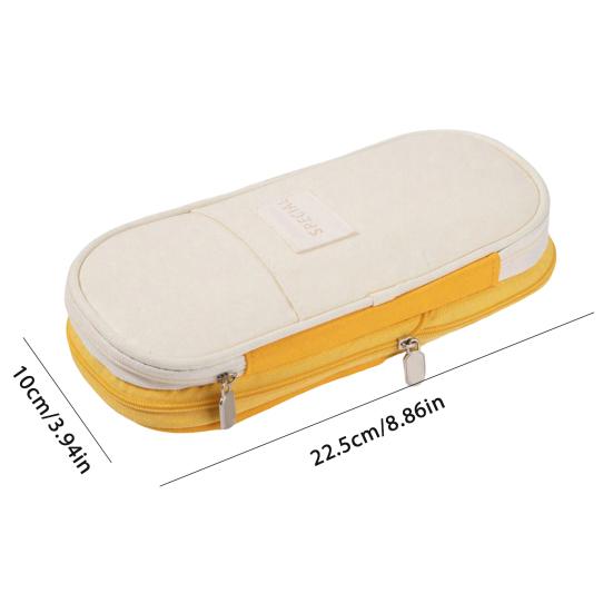 Yousheng Large Capacity Pencil Case Portable Office Supplies School Students Stationery Makeup Bag Multifunctional Storage Organizer Zipper Pouch