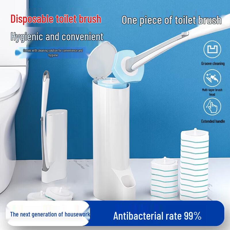 BAOJIAJIE Disposable Long Handle Toilet Brush Set