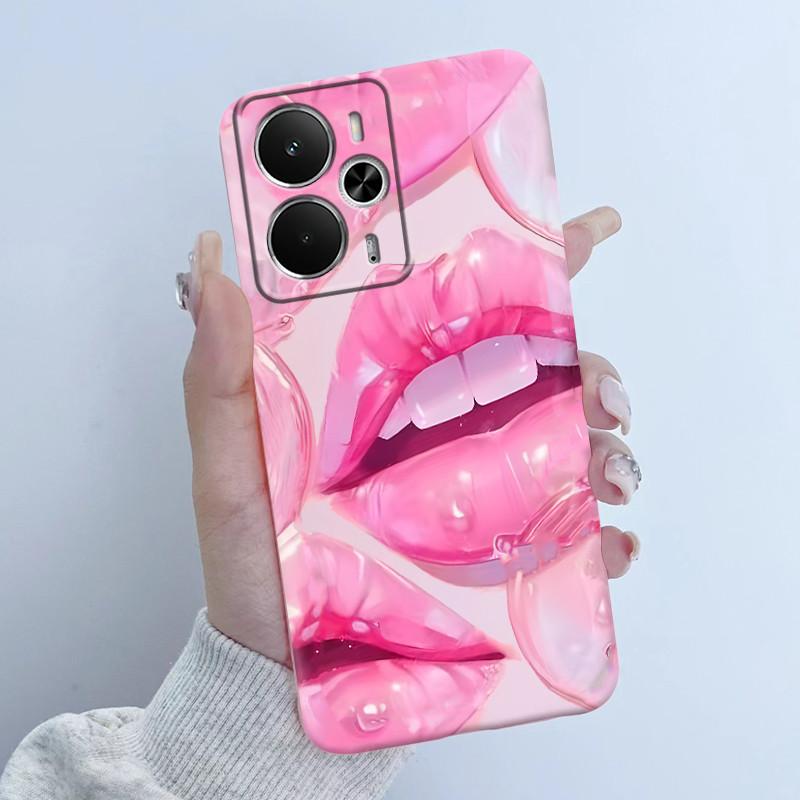 Cases For OPPO Realme 14 14T 5G Casing Fashion Flower Astronaut Girl Design Soft Silicone TPU Cover For Realme14T realme14 Coque