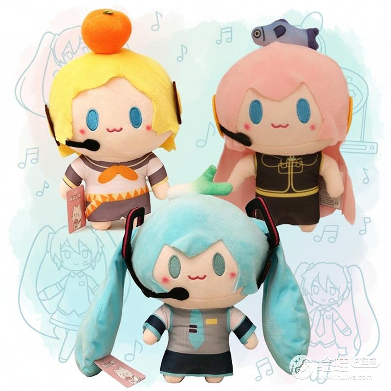 25cm Q Version Hatsune Miku Fufu Plush Doll Anime Peripheral Cute Stuffed Doll Decoration Girl Birthday Gift