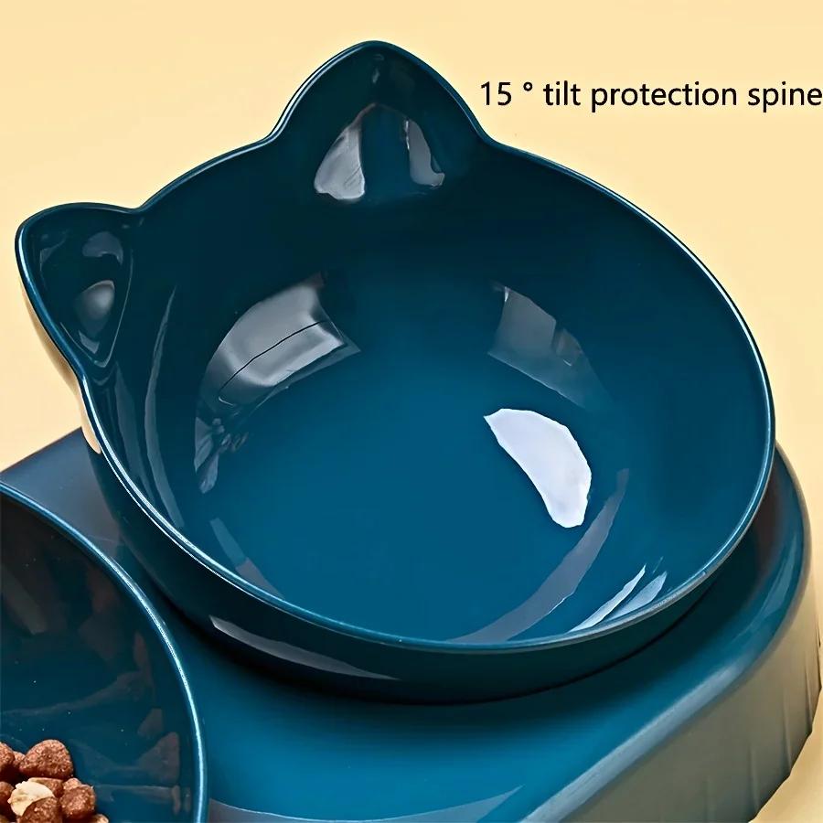 Pet water dispenser feeding anti-knock dual-purpose cat bowl water dispenser automatic drinking water feeder dog supplies