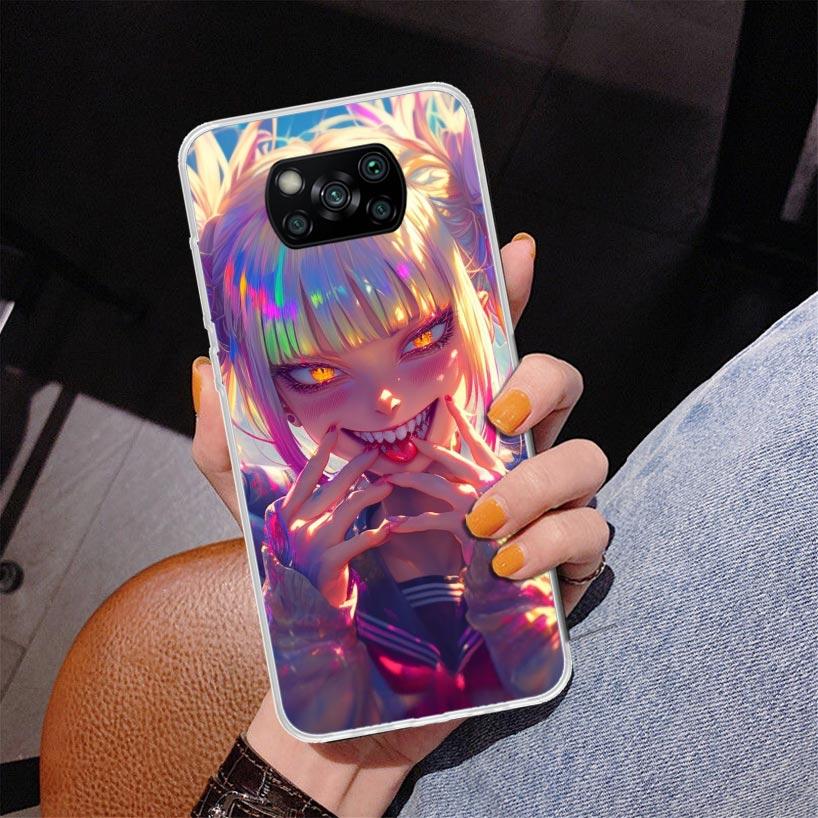 Himiko Toga My Hero Fashion Phnoe Case for Xiaomi Poco X5 X6 X7 Pro X4 Gt F7 Ultra M8 M7 Redmi 15C 15 13C 13 12C 12 Unique Cover