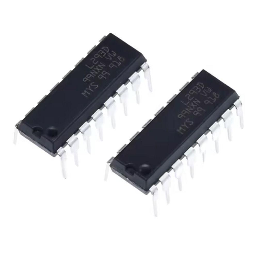 10pcs 1.2A Channel 16-pin IC Stepper L293 L293D Chip Bidirectional Driver  Electronic Components