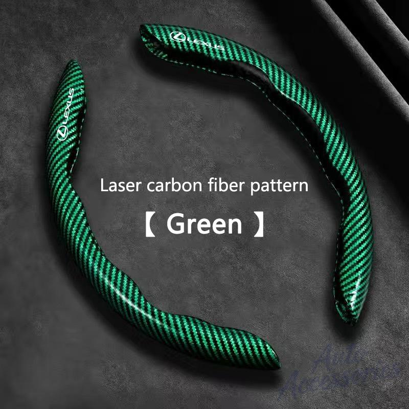 2PCS Carbon fiber Anti-Slip Car Steering Wheel Cover For Lexus ES300 RX330 RX300 GS300 IS250 IS200 CT200h IS300 NX RX LX GX GS