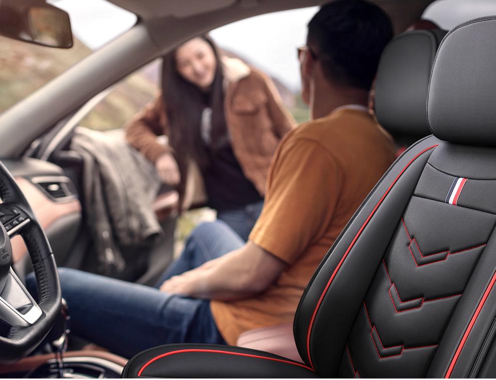 Universal Four Seasons Leather Car Seat Cover - Full Surround Cushion