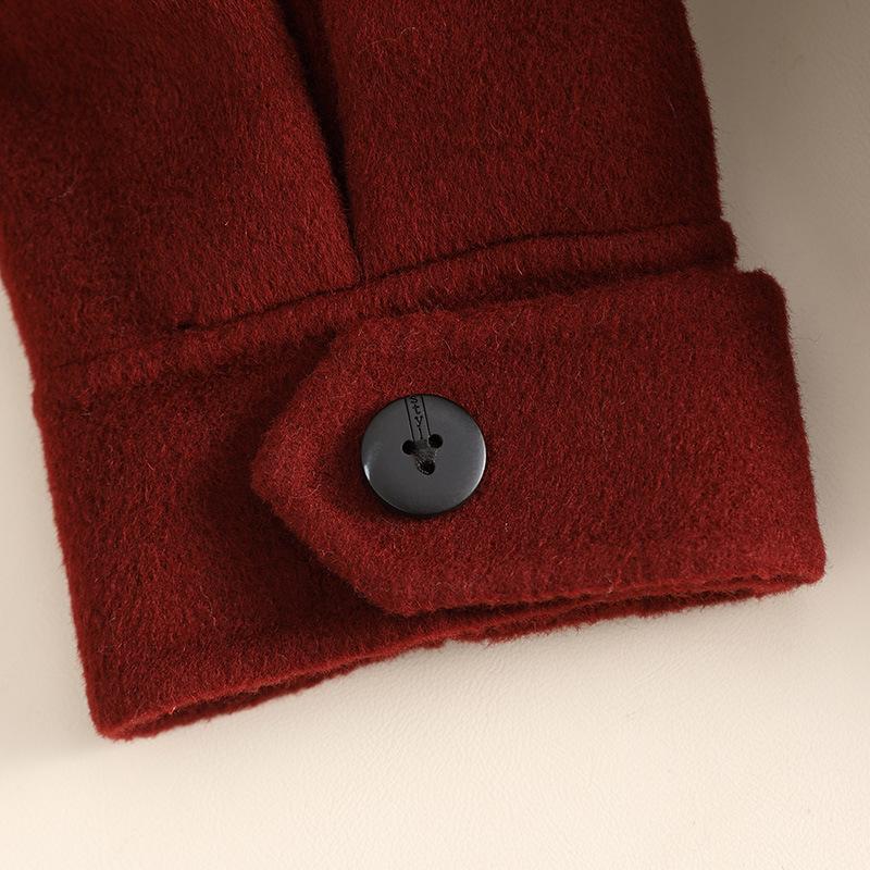 Double-sided cashmere coat for women's autumn and winter new over-the-knee temperament fashionable high-end woolen coat
