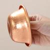 Buddhist Red Copper Altar Bowl, Tribute Holy Water Cup, Auspicious Engraved Hammer Bowl,Tibetan Desktop Decorative , 1Pcs , 10cm