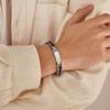 Men's Stainless Steel Fashionable Simple Personalized Smooth Hollow Motorcycle Chain Titanium Bracelet