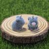 2Pcs Adorable 3D Mini Flocking Pig Charms Soft Flocked Piggy Pendants for DIY Jewelry Making Kids Art Craft Projects
