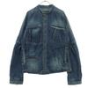 MARITHE + FRANCOIS GIRBAUD Long Sleeve Denim Jacket M Blue Zip Up Men's Used