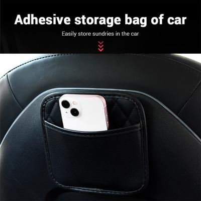 Leather Car Storage Box Pocket Offering Convenient Space Suitable for Neat Interior Essential Small Item and Accessories