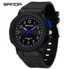 Sanda Trendy Luminous Waterproof Quartz Watch for Teens - Simple, Versatile Pointer Style.