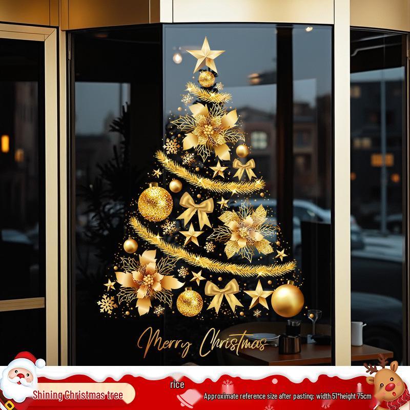Santa Claus Window Cling Christmas Decoration Decal