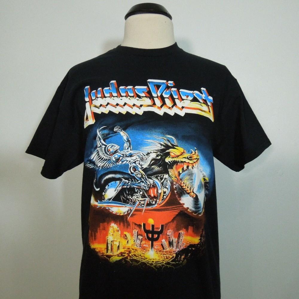 JUDAS PRIEST Painkiller S SMALL T-Shirt Black Band Logo Unisex T-Shirt XXL