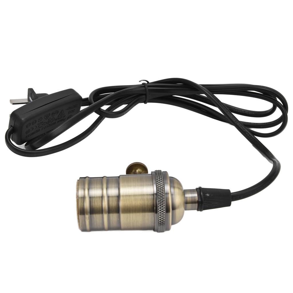 E27CelsiusE26 Vintage Pendant Lamp Socket Decorative Retro Hanging Light Holder with Plug