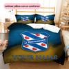 Custom Name SC Heerenveen2 Pattern Bedding Quilt Set  Home Decoration  Gift (1 * Duvet Cover + 2 * Pillowcase  Without Core)