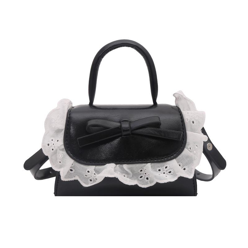 Mini Handbag Bag Women's Fresh and Sweet Lace Shoulder Messenger Bag Fashionable Commuter Bag