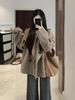 Korean Chic Hepburn Woolen Coat - Women's Mid-Length Suit Collar Jacket for Autumn/Winter