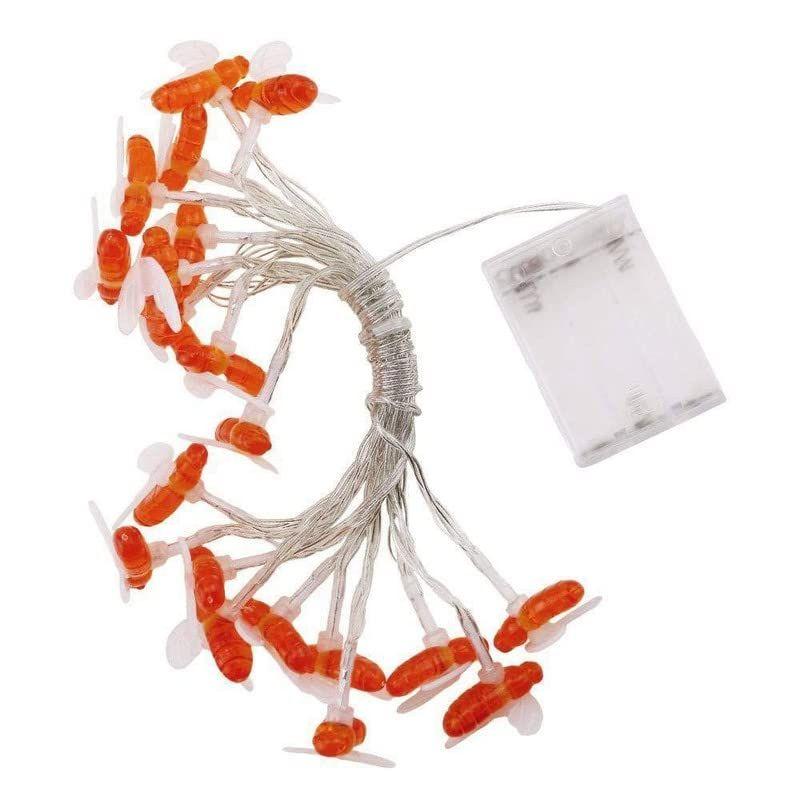 Honey Bee Serial String Light (20 Led, 4 Meters) Battery Powered Light, Waterproof Honeybee Lights for Home Decoration