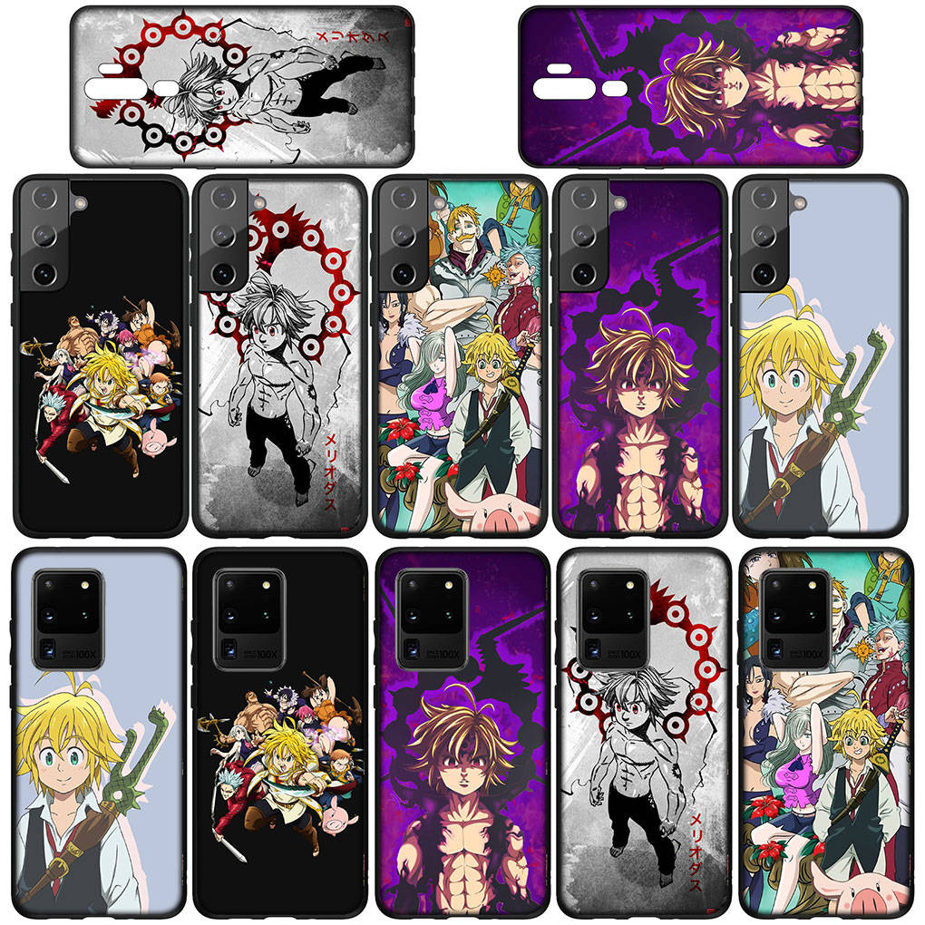 Phone Case for Samsung Galaxy S25 S24 S23 iPhone 16 15 Xiaomi Redmi Note 14 13 12 16E X 11 Pro Max Moto Huawei Anime Seven Deadly Sins Meliodas Cover