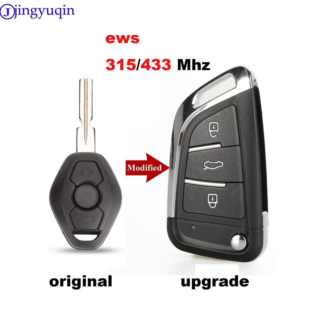 Jingyuqin Upgrade EWS ASK 315/433Mhz 7935 ID44 Funkschlüssel für BMW EWS X3 X5 Z3 Z4 1/3/5/7er Serie Keyless Entry Sender HU58