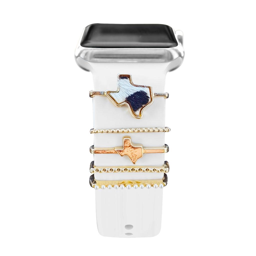 Decoration For Apple watch ultra 2 band 10 9 11 Diamond Jewelry Charms Accessories samsung/Huawei/amazfit strap 20/22mm Bracelet