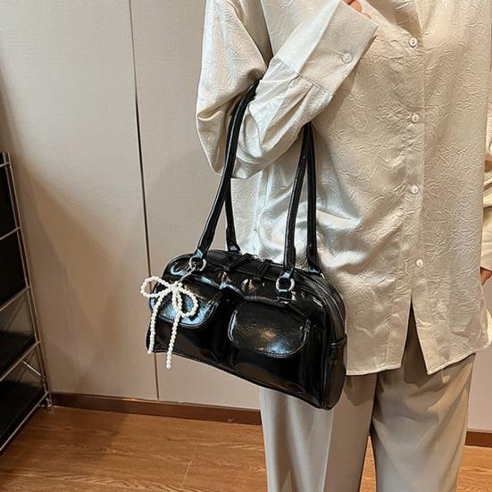 Women Hobo Bag Shoulder Bag with Top Handle Faux Leather Retro Handbag Shoulder Purse for Daily Use Commuting Travel Date